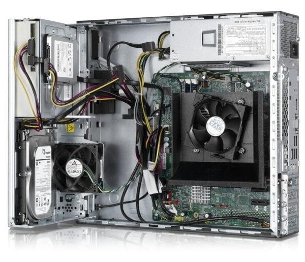 Inside the Lenovo ThinkCentre e73 on White Background